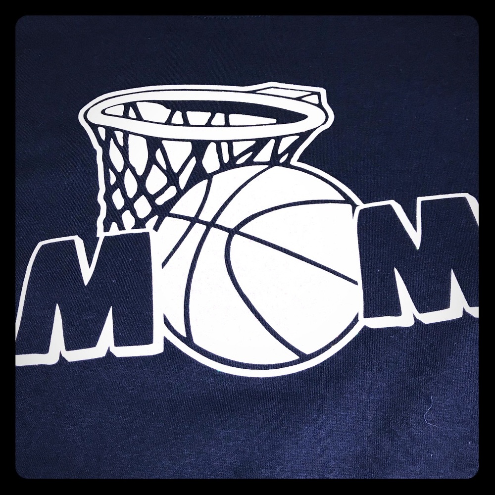 Custom T-Shirt - Glitter Basketball Mom